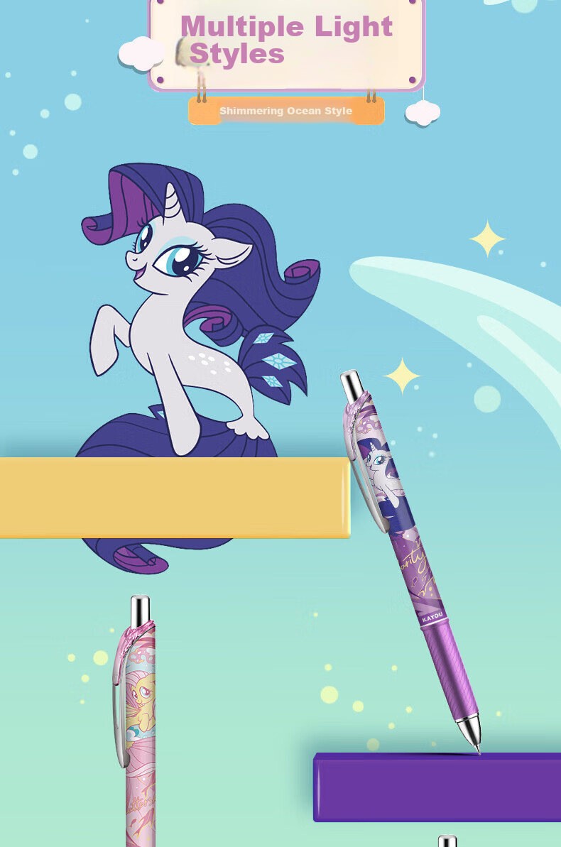 Kayou My Little Pony Blind Box Pen, Gel Pen for Girls, Elementary School Student Stationery, Children's Gift for Girls, New Year Present 5