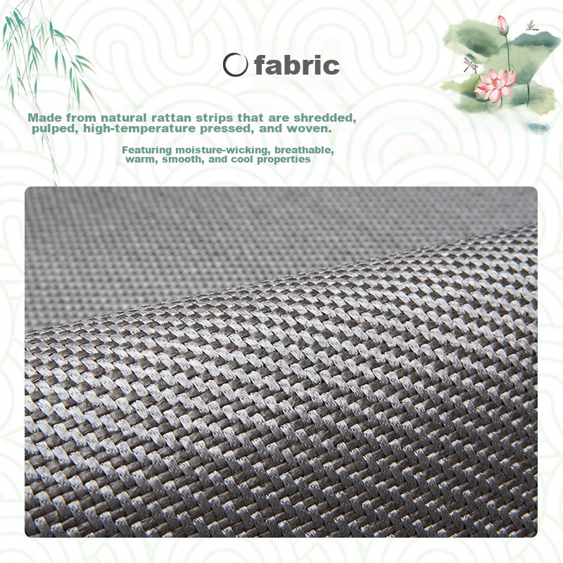 Qiqijia Summer Cool Rattan Mat, Wooden Chair Pad, Cooling Mat, Chinese Redwood Sofa Cushion, Seat Pad, Chair Mat, 40*40
