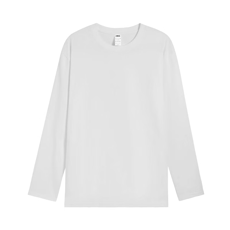 Zhuomuniao Black Pure Cotton Long-Sleeve T-Shirt for Women, Round Neck, Inner Wear, Spring And Summer, Loose Fit, Versatile, Slimming, Regular Shoulder, Base Layer Top, Black, 2XL 6