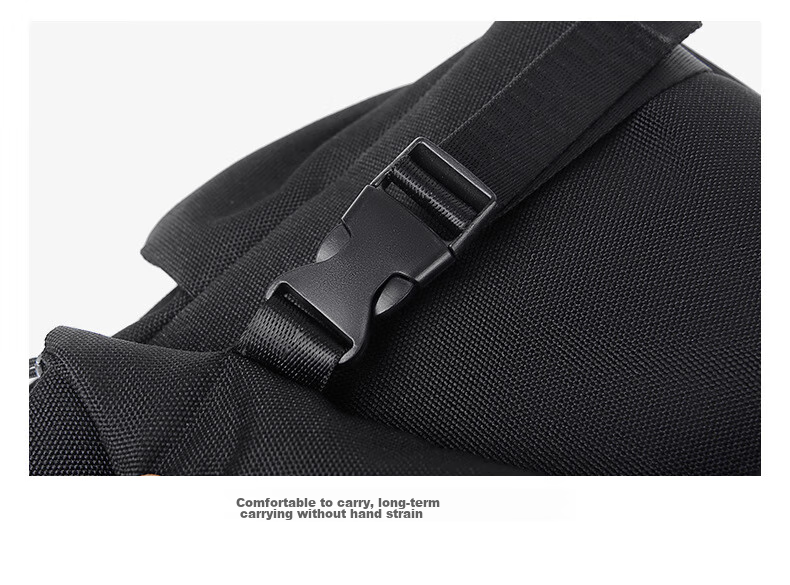 JEVI Casual Men's Chest Bag, Simple Shoulder Crossbody Bag, Multifunctional Trendy Messenger Bag, Small Pouch, Fashionable Male Bag 22