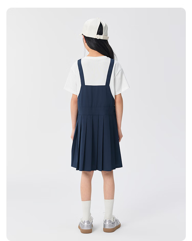 BALABALA Girls' Dress 2025 Summer Faux Two-Piece Suspender Skirt [miiiiichan IP] 202225111067 17