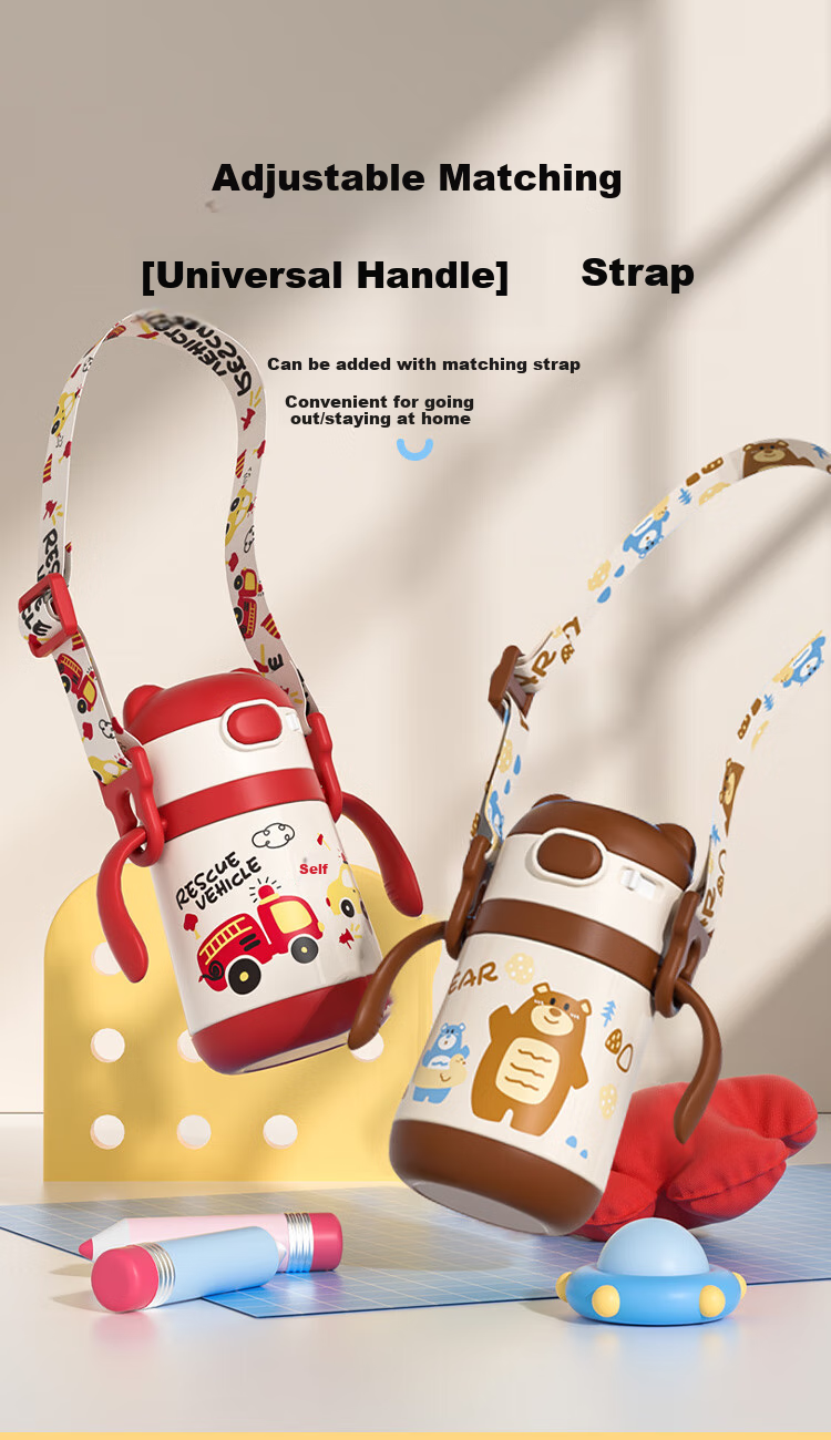 Goole Kids Baby Insulated Cup, Water Bottle for Infants And Toddlers Aged 1-3 Years Old, 316 Stainless Steel Straw Cup, Kindergarten Student Portable Drinking Cup 14