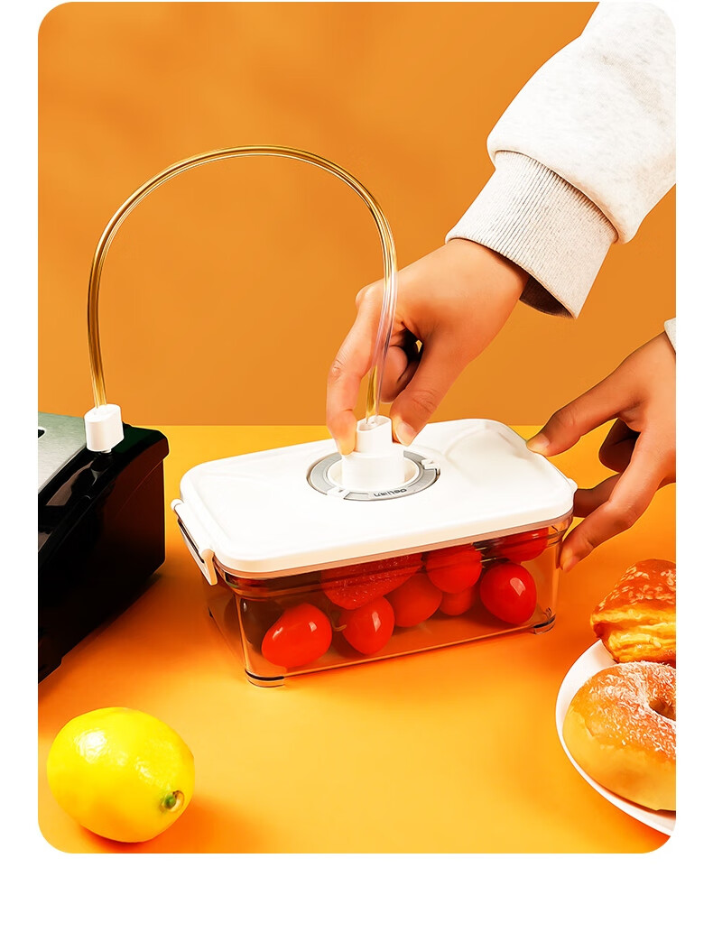 Deli Vacuum Sealing Machine, Food Preservation Packaging Machine for Home And Commercial Use, with Matching Food Vacuum Sealing Bags, Safe Food-Grade Material, 15*20CM/50 Pieces, Upgraded Version 14916 6
