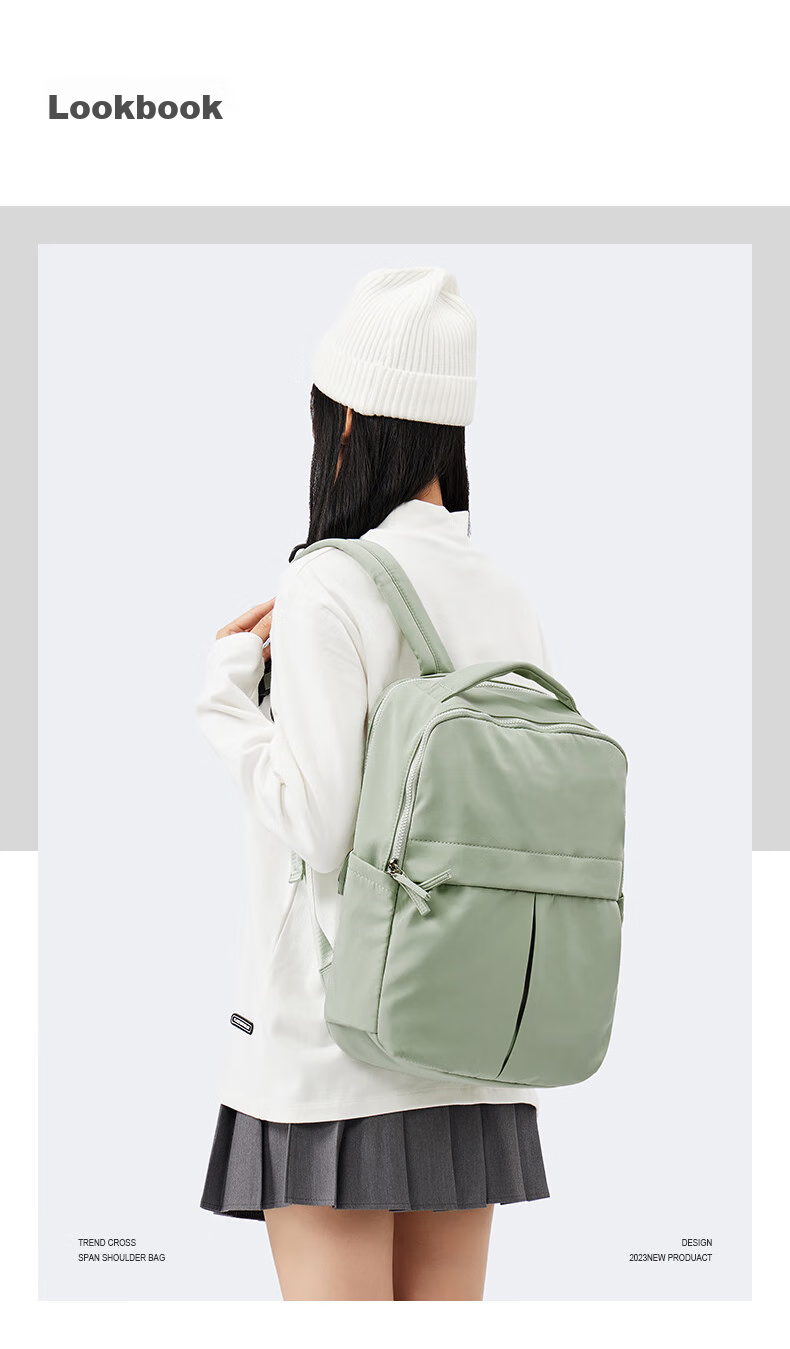 Landcase Travel Bag, Large Capacity Backpack for Women, Multifunctional Shoulder Bag, Short-Distance Luggage Bag, Fitness Bag for Men, 8060 Gree 2