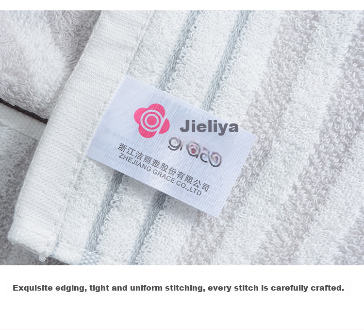Grace Antibacterial Bath Towel Set Gift Box, Pure Cotton Soft Absorbent Large Size Bath Towel Sports Towel *2 + Bath Towel *1 9