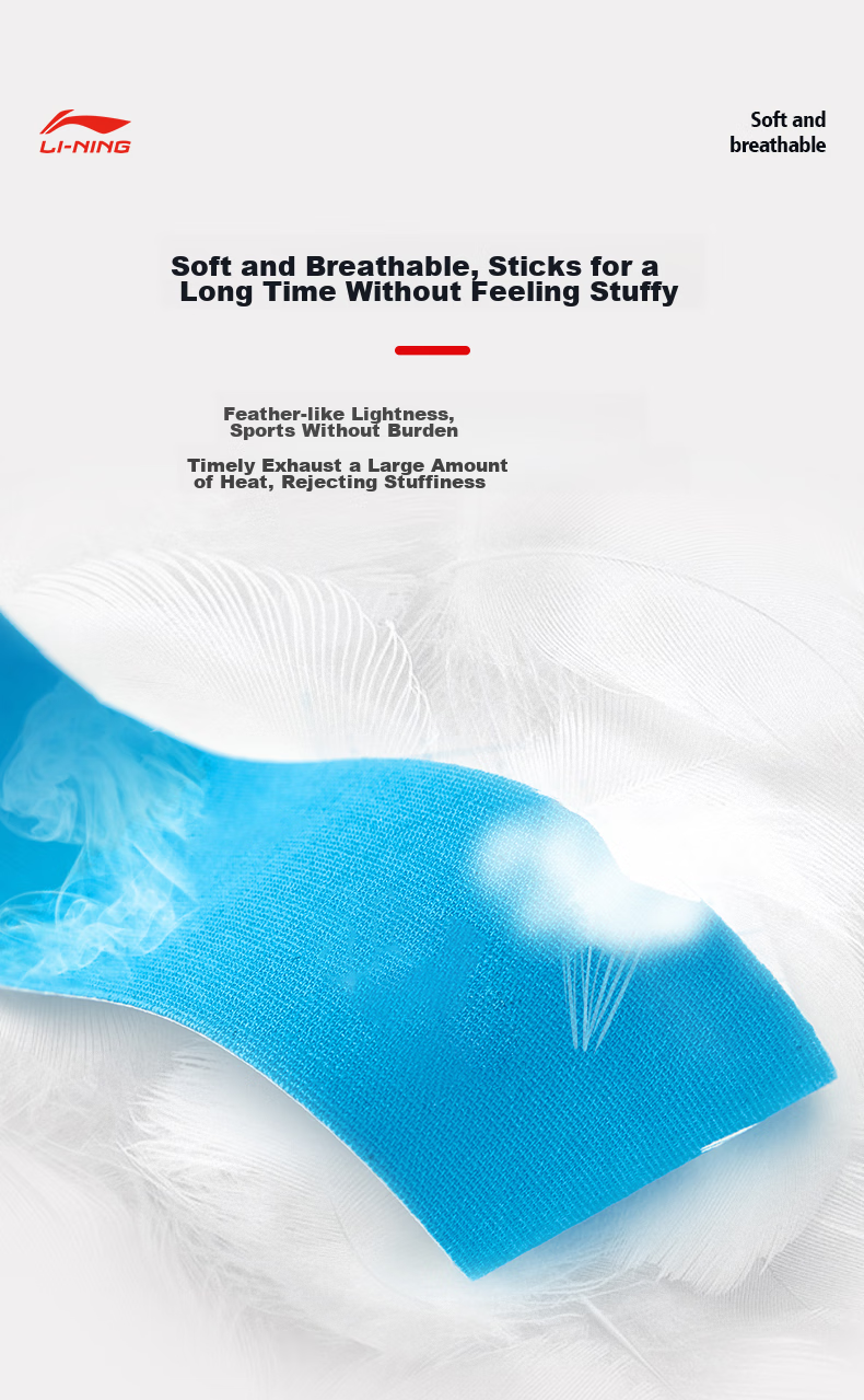 Li-Ning Muscle Tape, Sports Kinesiology Tape, Athletic Ankle Wrap, Rehabilitation Elastic Bandage, Knee Support 11