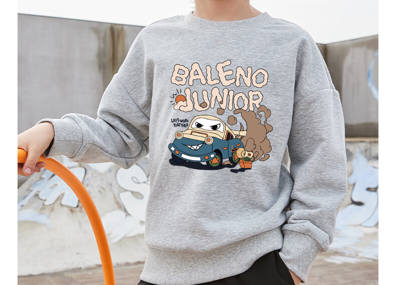 Baleno Boys' Sweatshirt, Spring And Autumn 2025 Collection, Trendy Casual Round Neck Top for Boys, Children's Autumn Clothing, Sports Sweatshirt 18