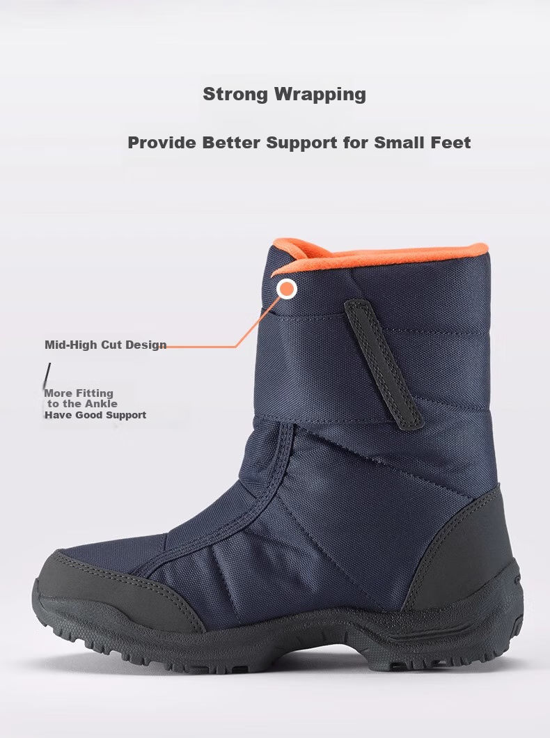 DECATHLON SH100 Children's Snow Boots, Thickened, Warm, Waterproof, Non-Slip, for Hiking And Mountaineering, Cotton Boots, Size 32-43, 4029 9