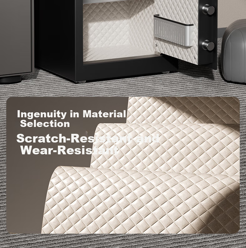 Deli Safe, 2026 Best-Selling Home Security Box, Yao Zhen 45cm Fingerprint Unlock, All-Steel Home Anti-Theft Portable Small Safe Can Be Used As Bedside Table, AE620 Black 14
