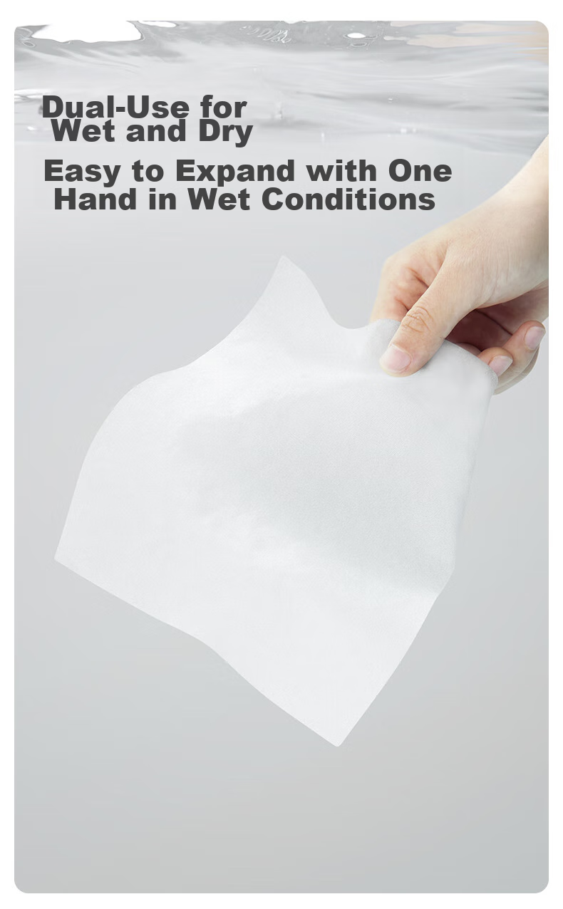 PurCotton [Sun Yingsha's Choice] Extra Large And Thick Baby Soft Cotton Wipes Hanging Face Towels 100% Pure Cotton 140 Sheets 1 Pack 7