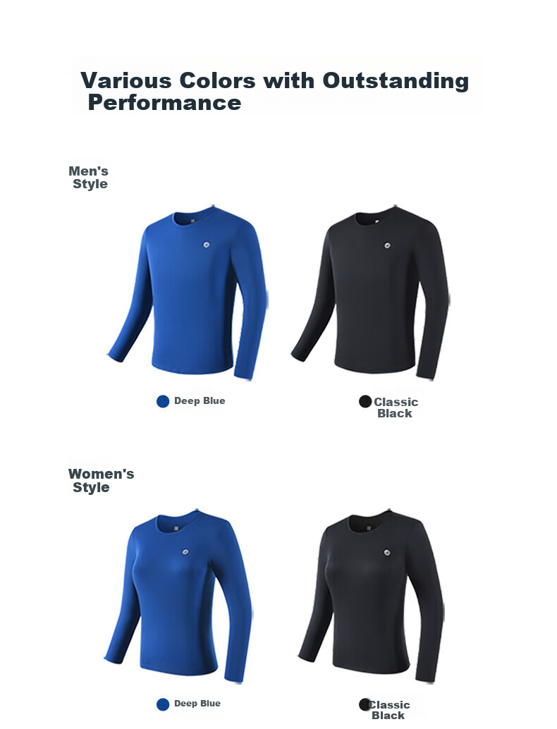 Bmai Running Fitness Training Long-Sleeve Autumn Winter Base Layer Commuter Jogging T-Shirt for Men, Breathable Anti-Chafing Quick-Dry Top for Me 20