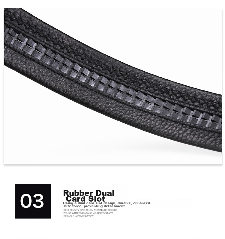 CARTELO Men's Casual Automatic Buckle Belt, Top-Grain Leather, Youth Business Trouser Belt, Gift for Boyfriend Or Father's Day 16