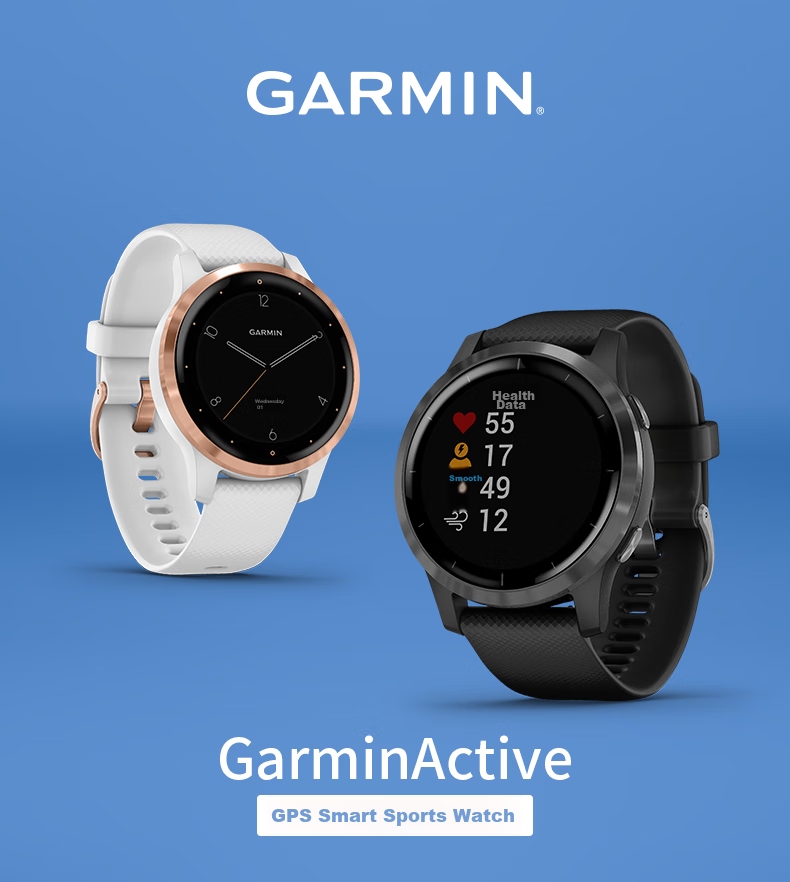 GARMIN Active6 Bone China White Heart Rate Running Swimming Fitness Fashion Sports Smartwatch Birthday Gift 1