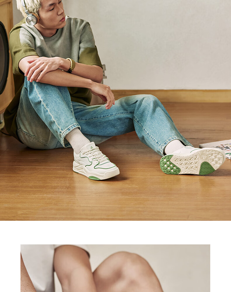 PEAK Taiji Manxing Sneakers for Men, Summer Comfortable Versatile Casual Shoes, Non-Slip Wear-Resistant Lightweight Sports Shoes DB520237 12