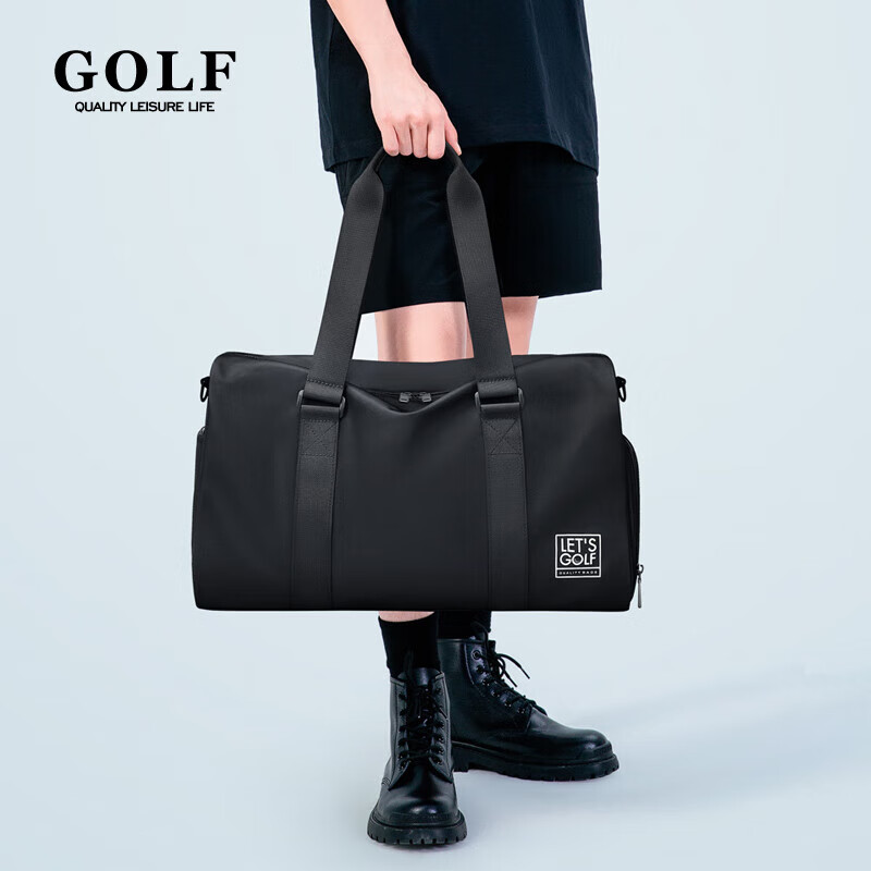 GOLF Travel Bag, Handheld Sports Fitness Bag for Men And Women, Large Capacity Luggage Bag, Business Trip Travel Bag, Wet And Dry Separation Crossbody Bag