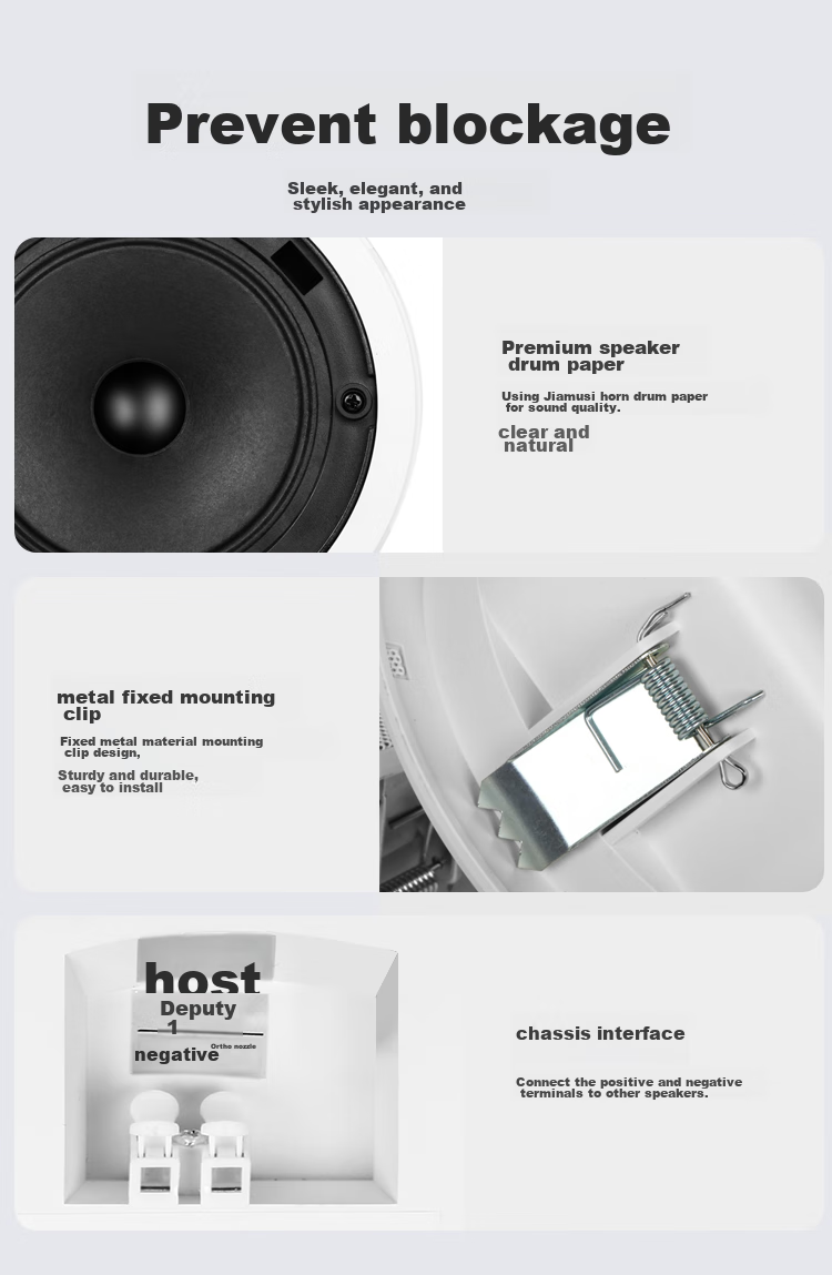 SAST G3 Wireless Bluetooth Ceiling Speaker Set, Recessed Ceiling Speakers with Built-In Amplifier, Active Background Music, for Home Living Room, Conference Room, Shop Broadcasting, Home Use, One-To 11