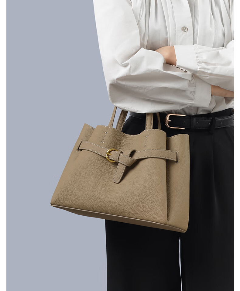 Viney Leather Handbag, Women's Crossbody Bag, Mom Bag, Light Luxury Shoulder Bag, Birthday And Mother's Day Gift, Practical Present for Mom 3