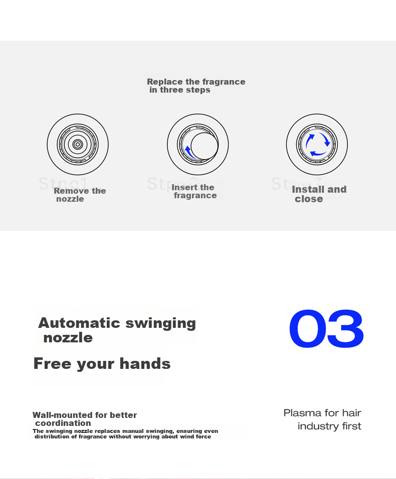 T-FLASH Aiqi F3pro High-Speed Hair Dryer, Plasma Hair Treatment, Constant Temperature Quick-Drying, Non-Damaging to Hair, Home Use, for Women, Electric Hair Dryer, Birthday Gift for Girlfriend, Practical Father's Day Present 15