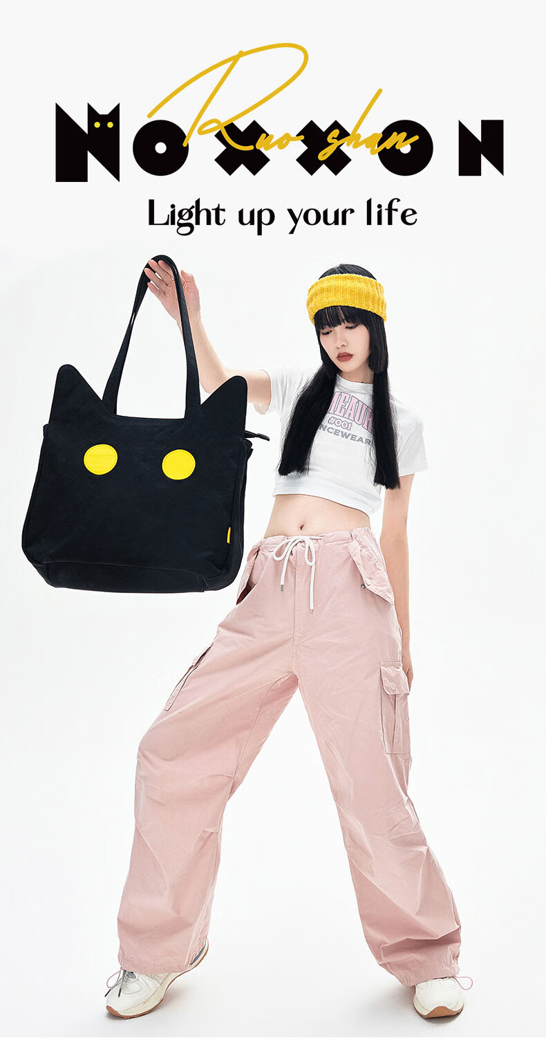 NOXXON Birthday Gift for Girlfriend, Shoulder Cat-Shaped Tote Bag, Commuter Large Capacity Handbag for Men And Women, Laptop Carrying Casual Fashion Bag 1