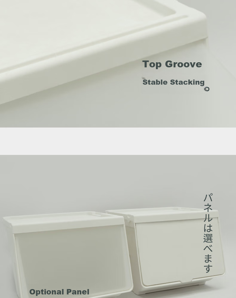 Jicang Front-Opening Storage Box, Children's Toy And Clothing Organizer, Slanted Opening Sorting Box, Flip-Top Storage Cabinet, 3 Pieces 9