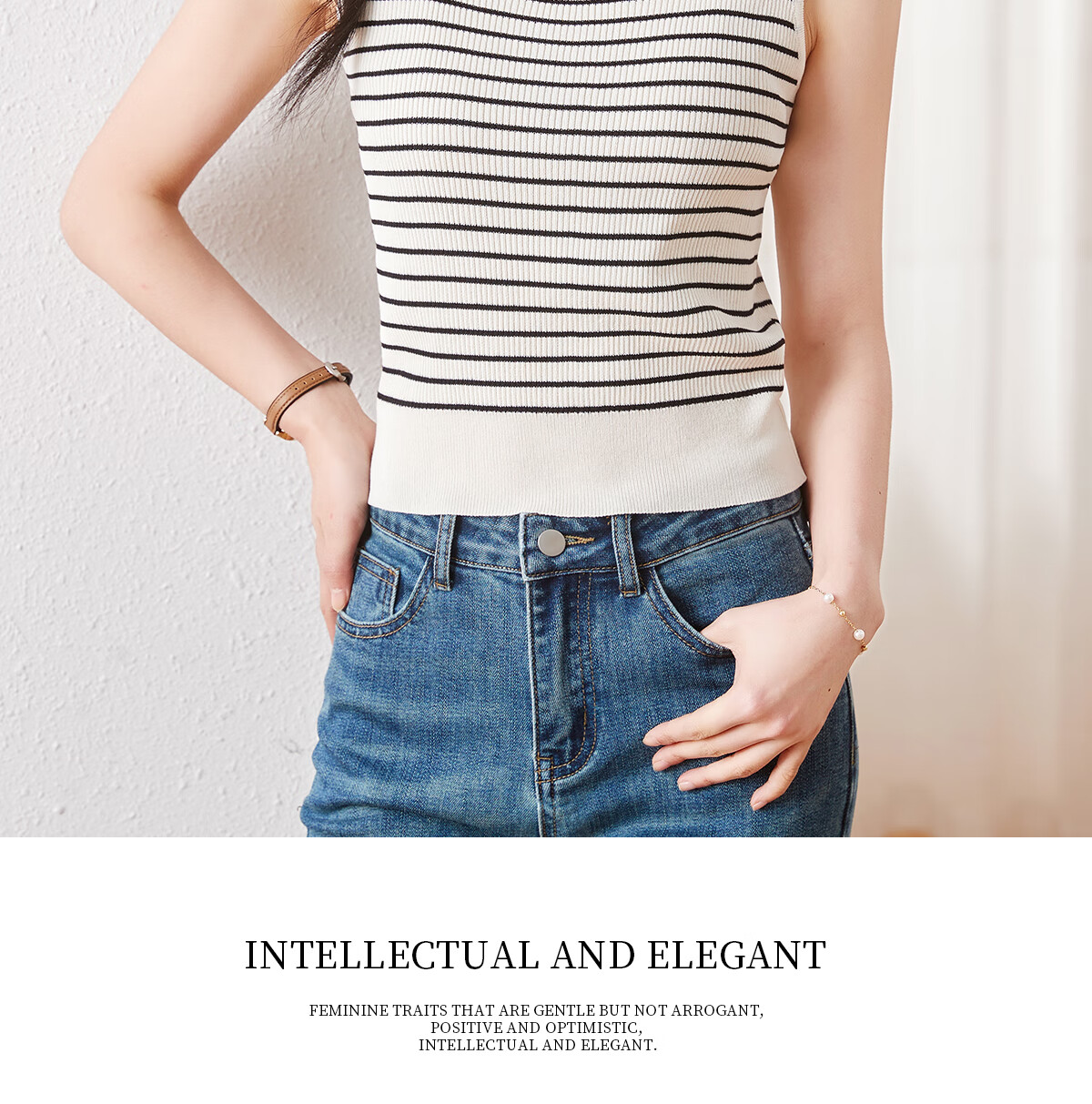 Chushen Spring And Summer Knitted Vest for Women, Simple And Versatile, Large U-Neck Design, Fashionable Inner And Outer Wear Top S62T294 12