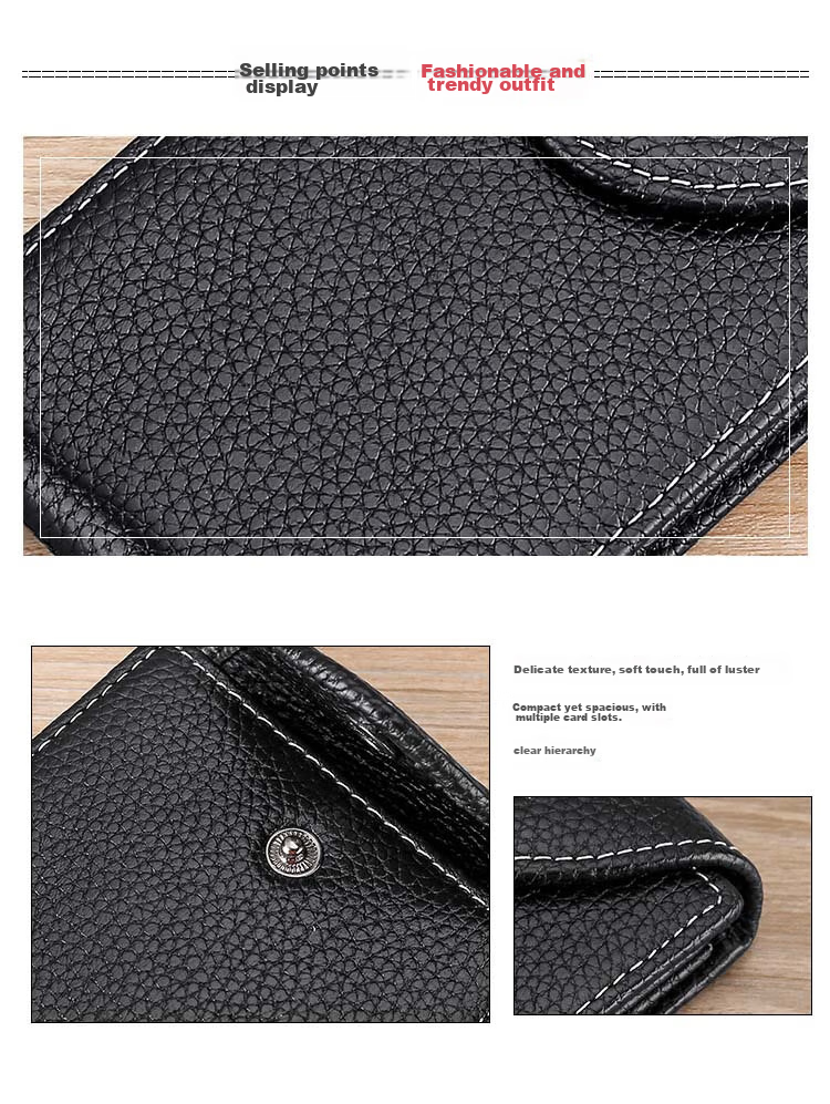 JEVI Genuine Leather Driver's License Holder for Men, Large Capacity Card Case, Multi-Card Slots, Multifunctional Driving License Protector Cover 5