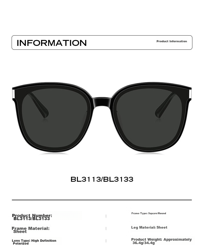 BOLON Sunglasses, Yang Zi's Style, UV Protection, Polarized Sunglasses for Women, Outdoor Driving, BL3113C30 8