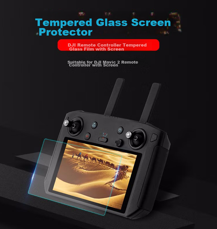 Earlymen Single Set DJI Air3 RC2 Remote Control Tempered Glass Film + DJI Air3 Lens Tempered Glass Film Three-Piece Combination Set, Tempered Glass Film Sticker 1