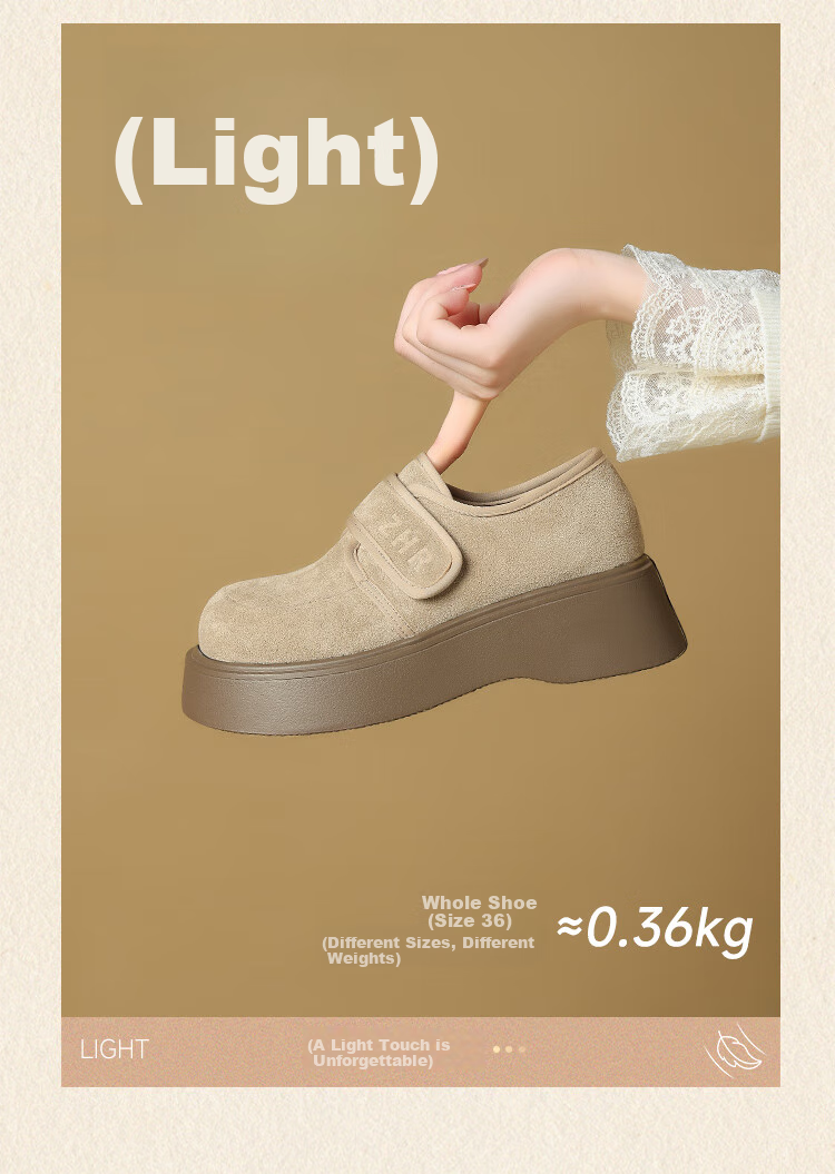 ZHR Thick-Soled Birkenstock Sandals for Women, Versatile Height-Increasing Casual Shoes, Autumn Soft-Soled Lightweight Women's Shoes, AB171, Khaki Color, Size 39 8