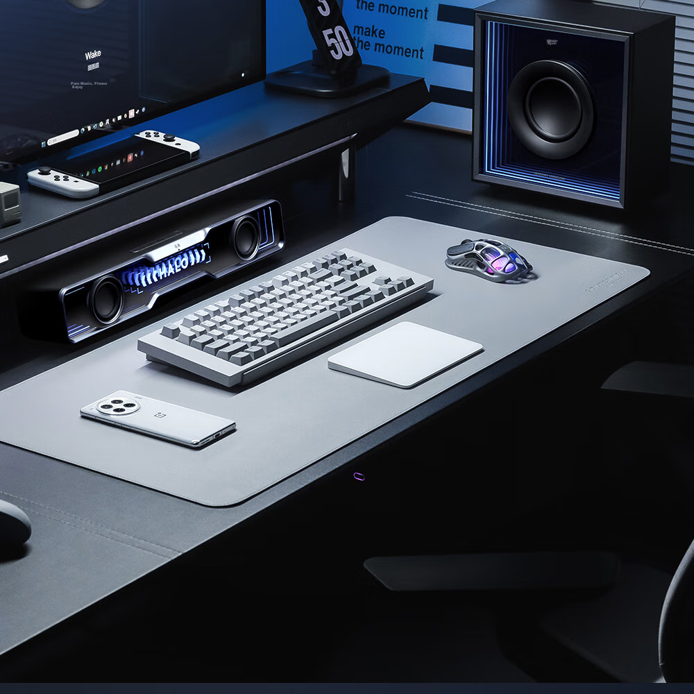 EDIFIER Halo Soundbar Max Computer Speakers, Abyss Ambient Light, Desktop PS5 Gaming Speakers, Dawn White 6