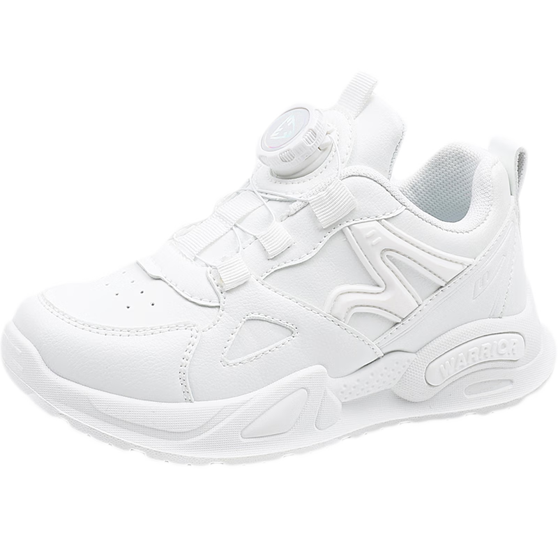 Warrior Kids Running Shoes Summer Breathable Mesh Sports White Sneakers WZ(CL)-2275 White Mesh Style Size 32