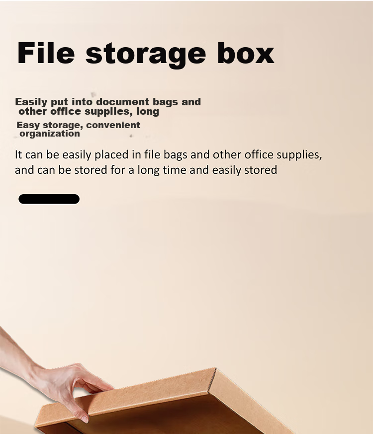 TANGO Accounting Voucher Box, 46*33*25cm, 5 Pieces/pack, 3-Layer Reinforced, Double-Layer Base Plate, Office Supplies Invoice 1