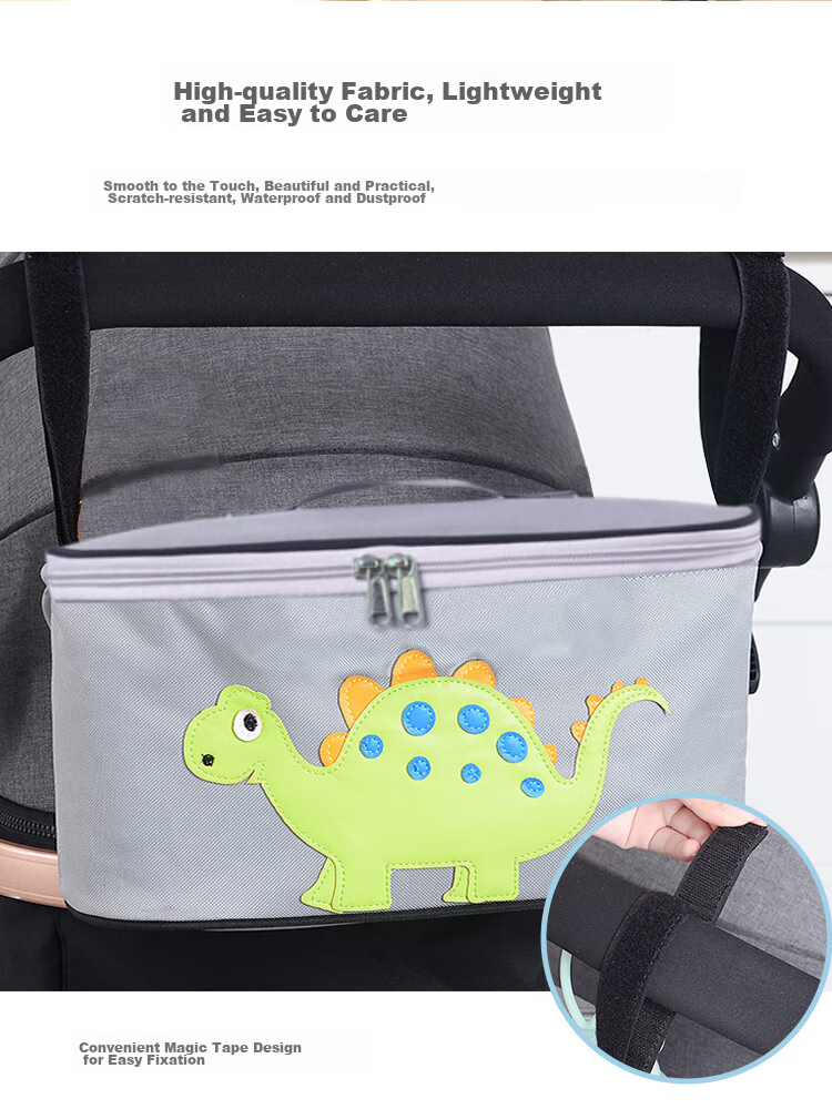 9I9 Baby Stroller Organizer Bag, Diaper Storage Bag, Large Capacity, Carrying Pouch for Infant Car Seats, Handheld Bag A31 7