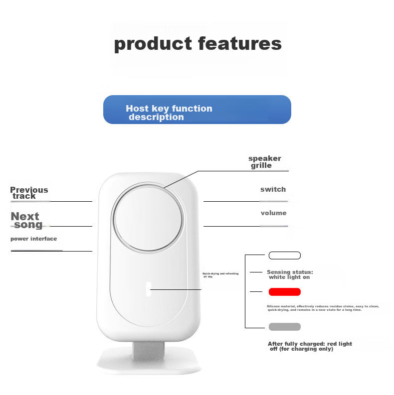 Dahong Welcome Sensor Door Chime for Shops, Separate Entrance Bell, Store Greeting Bell, Infrared Voice-Activated 220L 11