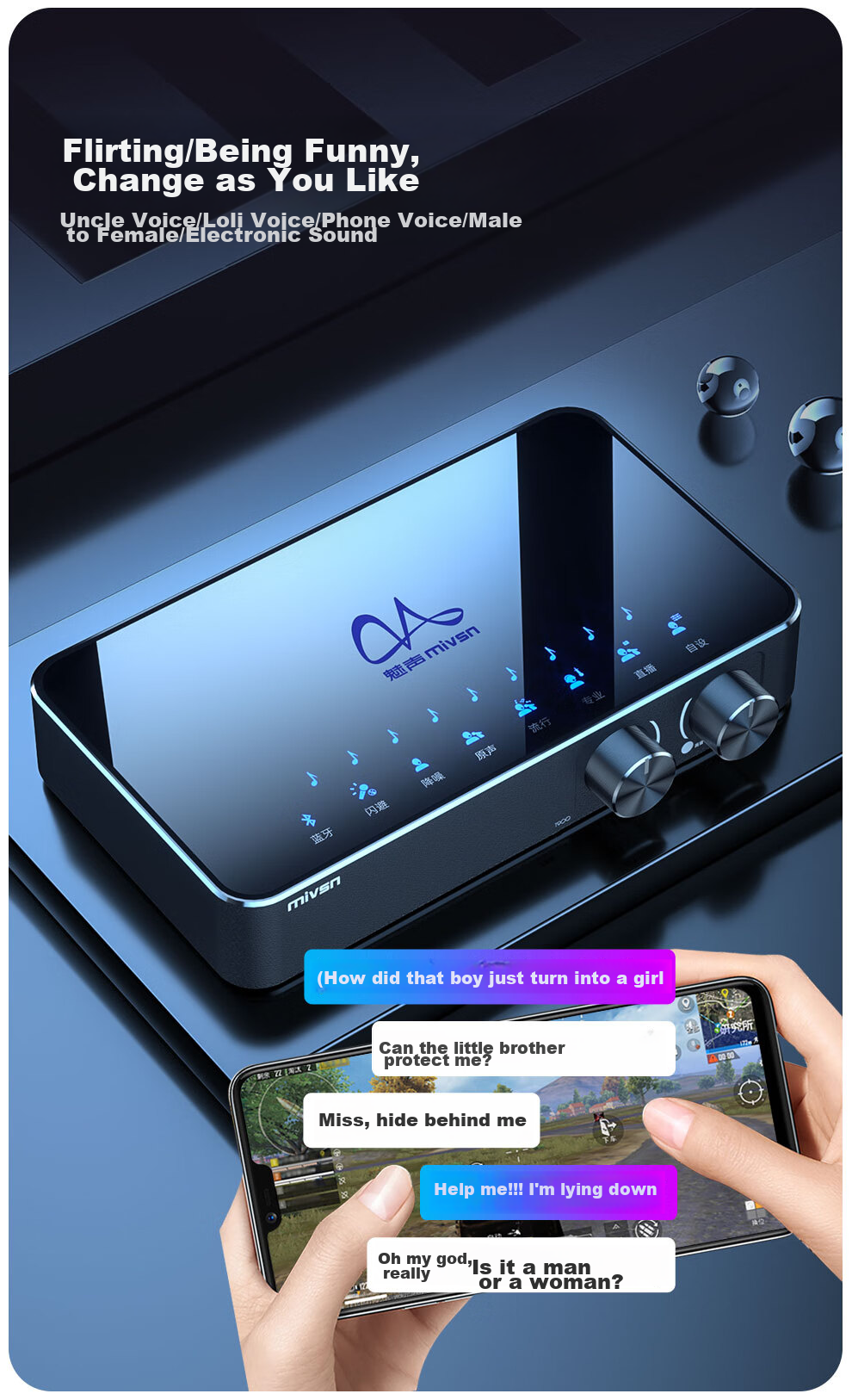 Meisheng T9-E6 Live Streaming Equipment Full Set, Handheld Wired Dynamic Microphone with Sound Card Kit for Mobile Phones, Professional Stage Performance Hosting Singing Outdoor Live Streaming Recording 16