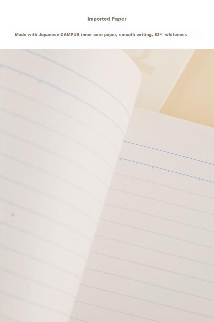 KOKUYO Light Color Cookie, Clear Sky Soft Spiral Notebook, Student 8mm Dotted Line Journal, A5/50 Pages, Red-Orange, WSG-SRVA550RY 5