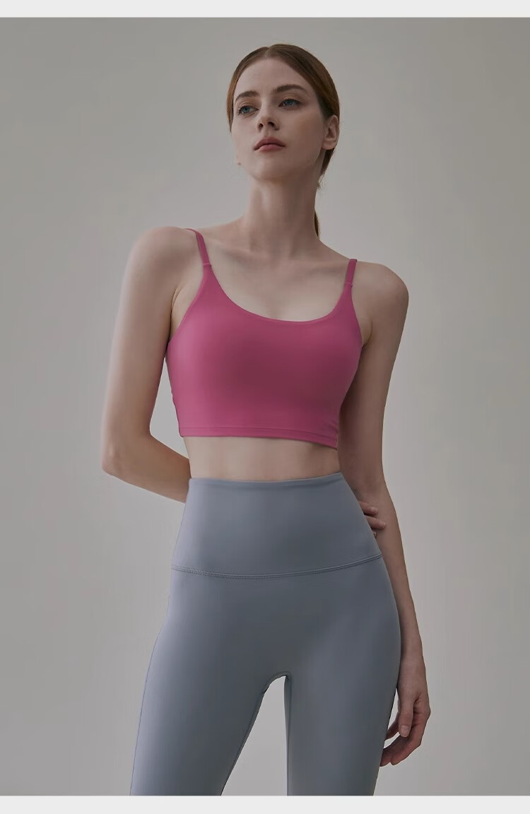 Gigt Sports Bra for Women with Chest Pads, Yoga Bra, Sexy Backless Design, Thin Straps, Fitness Workout Tank Top 8