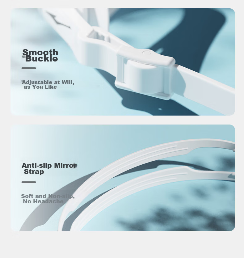 ERKE Swimming Goggles, Waterproof And Anti-Fog, for Men And Women, High-Definition Myopia Swimming Goggles, Professional Sports White for Swimming And Diving, -6.00 Diopters 10