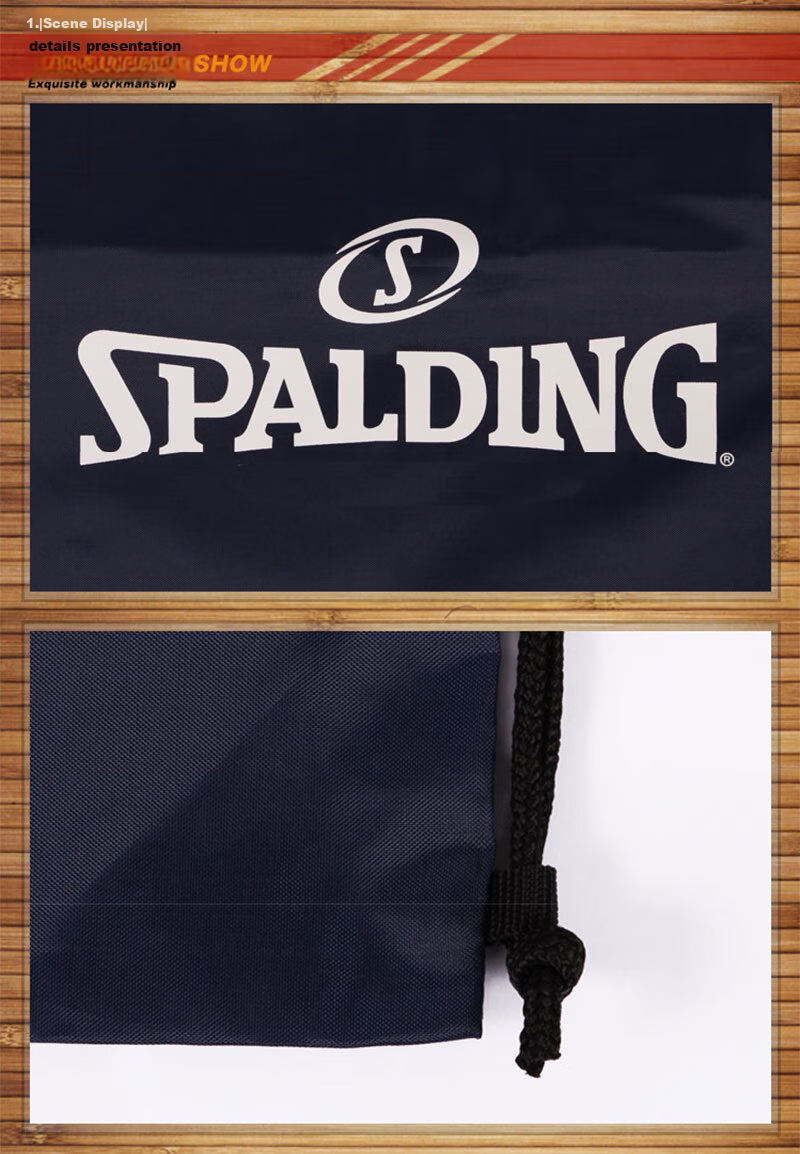 SPALDING 30024 Casual Multi-Functional Basketball Bag, Ball Pouch, Blue 4
