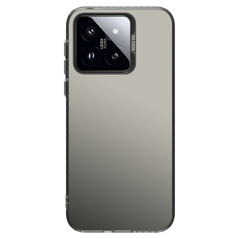 Чехол-накладка "Baozou" для Xiaomi 14, силиконовый, противоударный, с лазерным градиентом, frosted, серый