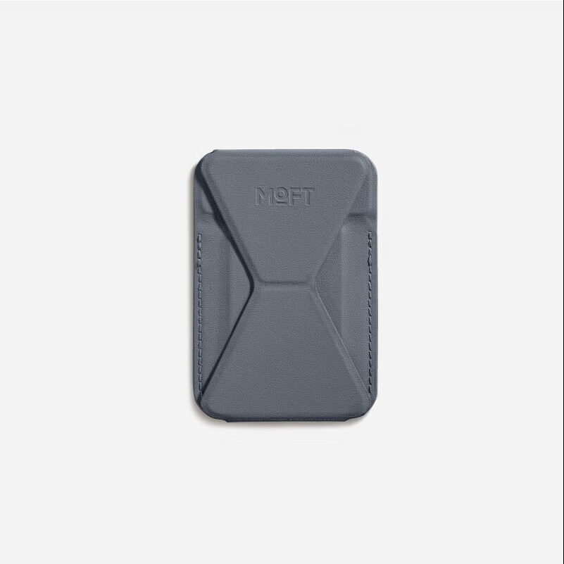 Moft Magnetic Phone Stand Card Holder for Apple IPhone 18 Pro Max/17/16, Desktop Wireless Charging Selfie MagSafe Light Gray GEN 4