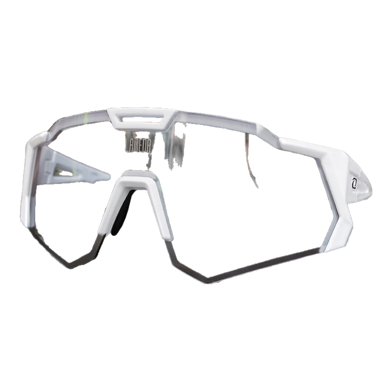 Lameda Anti-Fog Photochromic Cycling Glasses, Professional Bicycle Goggles, Windproof Road Bike Mountain Bike Protective Eyewear, White