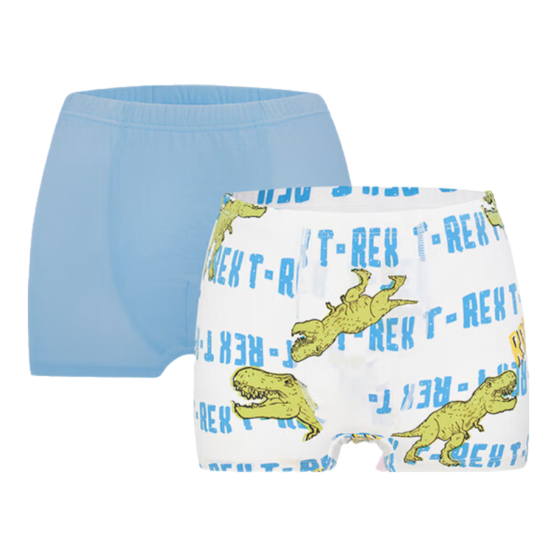 Aimer Kids Boys' Modal Mid-Rise Boxer Briefs with Antibacterial 3A Protection, 2-Pack AK223D453 Letter Pattern, Size 160