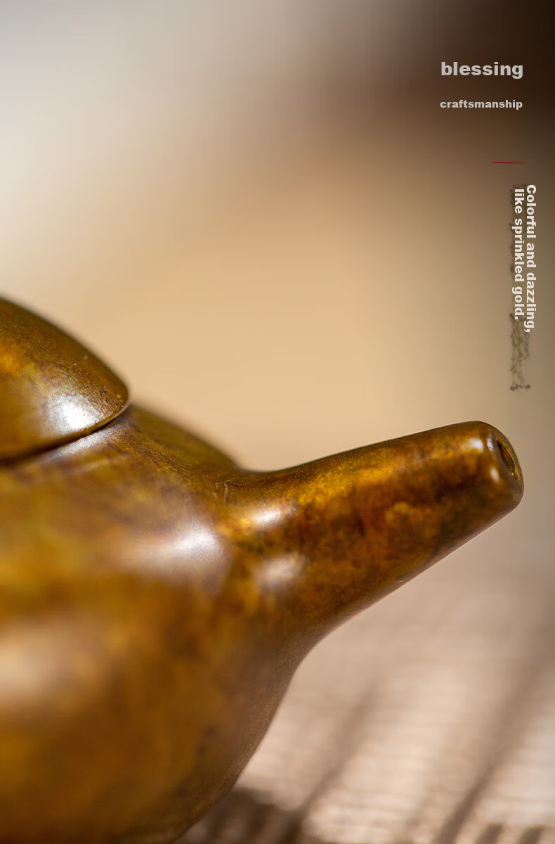 Zhubingren Hainabai Chuan Teapot, Decorative Piece for Living Room Entrance Hallway Tabletop 9