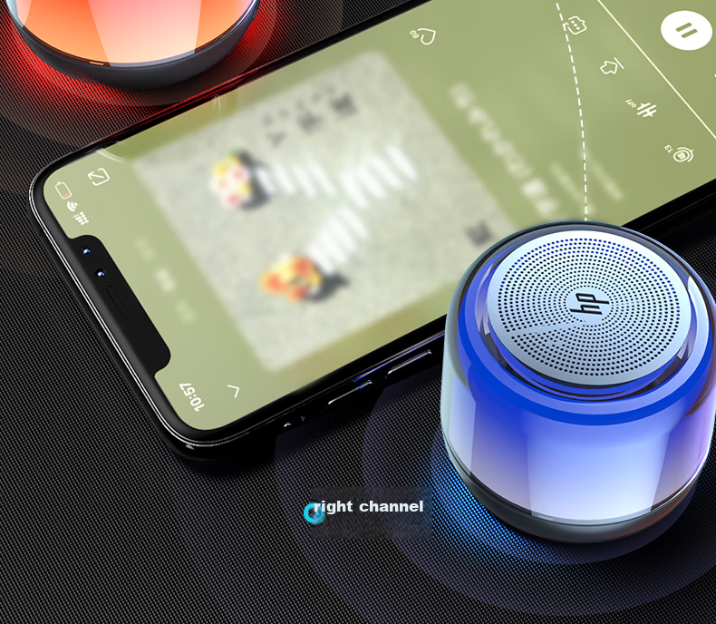 HP S05 Bluetooth Speaker, Dome-Shaped Color-Changing Speaker, Computer And Mobile Phone Home Mini Subwoofer, Small Portable Outdoor Wireless TWS Interconnected Speaker 8