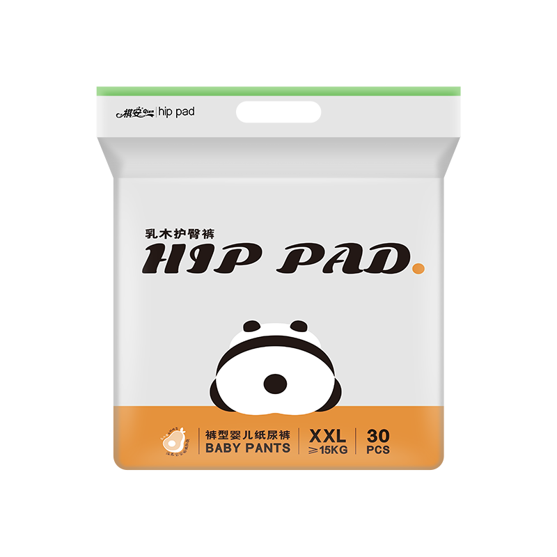Qian Panda Shea Butter Oil Baby Diaper Pull-Ups, 2XL Size, 30 Pieces, Ultra-Thin [Brand Direct Supply, Safe Quality]