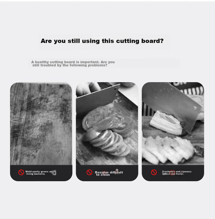Baijie Food Grade Cutting Board PE Plastic Chopping Board Double-Sided Antibacterial Extra Large 54*35*2CM 1