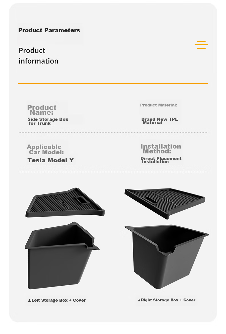 3W Auto-life Magnetic Storage Box for Tesla Model Y/3, Compatible with Older Models, Under-Screen Organizer, Center Console Storage, Tissue Holder 12