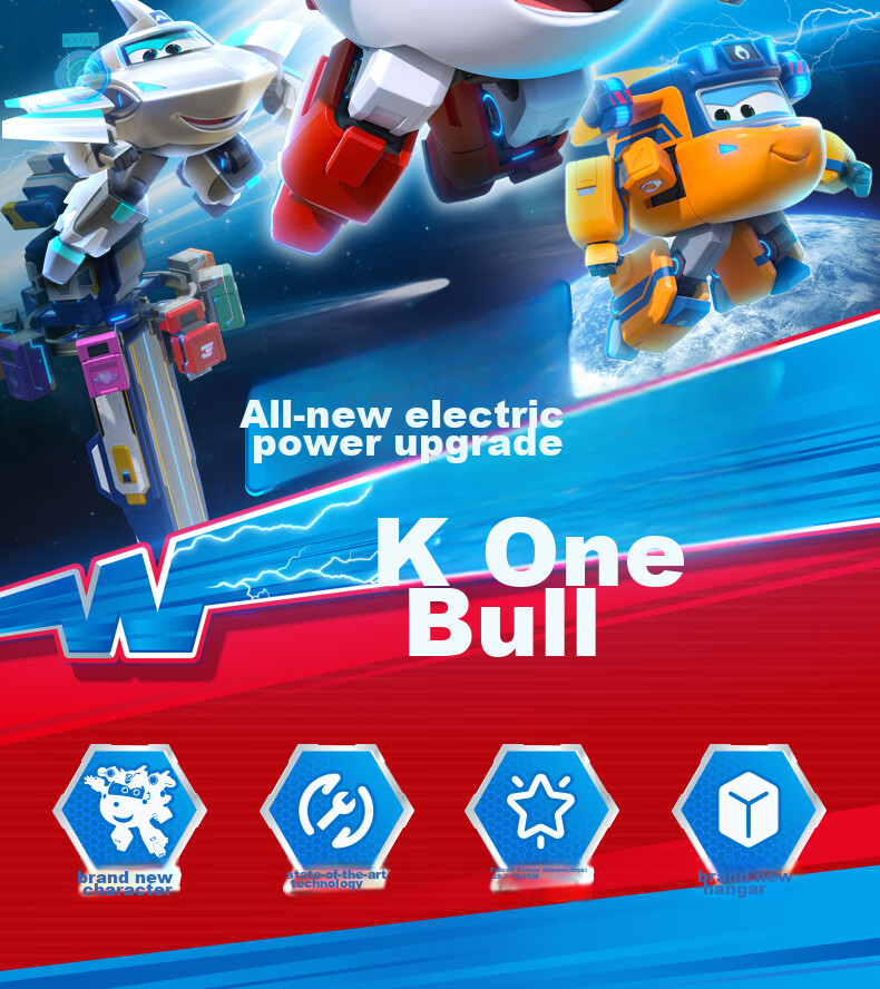 AULDEY Super Wings 19 Ledi New Character Xiao Ai Transforming Robot Backpack Children's Day Gift 2