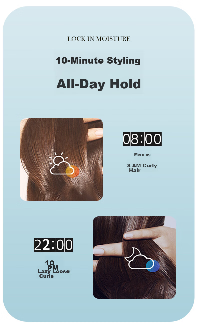 MinHuang 36mm Negative Ion Automatic Curling Iron, Korean-Style Big Wave Curler, Lazy Fully Automatic Curling Iron Hair Curling Tool for Women XN-398 10